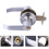 1 Set Door Handle Lock Interior Bathroom Three-Bar Spherical Lock with 3 Keys 3