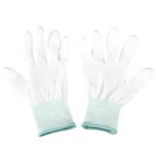 1 Pair ESD PC Computer Working Anti Skid Anti-static White Gloves