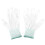 1 Pair ESD PC Computer Working Anti Skid Anti-static White Gloves 1