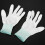 1 Pair ESD PC Computer Working Anti Skid Anti-static White Gloves 5