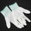 1 Pair ESD PC Computer Working Anti Skid Anti-static White Gloves 6