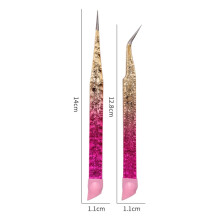 DEKAXID Double Ended Silicone Nail Art Tweezers with Pressing Head Stickers Rhinestones Pick Up Clip Eyelash Extension Makeup Tools