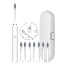 YOBOLK Electric Toothbrush with 8 Brush Heads & Toothbrush Box, 6 Modes, IPX7 Waterproof - Compatible with YOBOLK