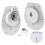 Waterproof Shower Clock with Touch Control, Digital Countdown Timer with Alarm and Suction Cup (White) 5