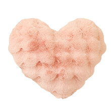 Valentine's Day Heart Shaped Pillow - Short Plush Puffy Heart Shaped Decorative Pillow - Cute Plush Soft Pillow As A Children's Living Room and Sofa