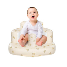 VOPPV Inflatable Baby Seat for Babies 3+ Months, Floor Sitting Chair with Built-in Pump, Compatible with Baby Support Needs
