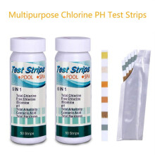 6 In 1 Multipurpose Chlorine PH Test Strips SPA Swimming Pool Water Tester Paper 50 Pcs