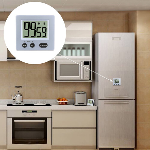 Student Multi-function Kitchen Countdown Clock Stopwatch Children Learn Electronic Alarm Clock Timer(without Battery) 1