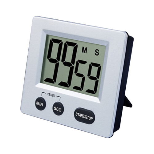 Student Multi-function Kitchen Countdown Clock Stopwatch Children Learn Electronic Alarm Clock Timer(without Battery)