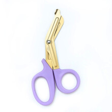Sewing Stainless Safety 18cm Titanium plating Bandage Scissors Stainless Steel Nurse Scissors Trauma Shears PURPLE