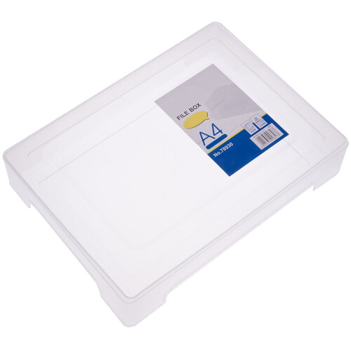 Guangmc Transparent A4 File Box Folder Document Organizer