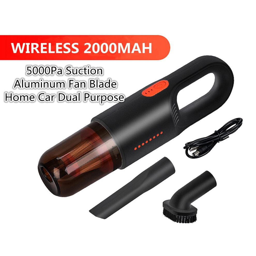 Rnemite-Amo Car Vacuum Cleaner Portable Handheld Wireless Household Compact & Large Suction Mini Vacuum Cleaner Black 9558633645835