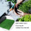 3 Pack Artificial Grass Roll with Realistic Texture, Durable Backing for Garden Balcony Patio Decor 5