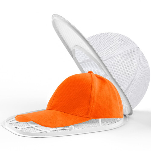 Hat Washer for Washing Machine, Baseball Cap Cleaner with Mesh Bag and Durable Frame, White 1 Pack