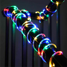 Solar Rope Lights Outdoor Waterproof 23ft 50LED Solar Powered 8 Modes for Garden Patio Fence Decor