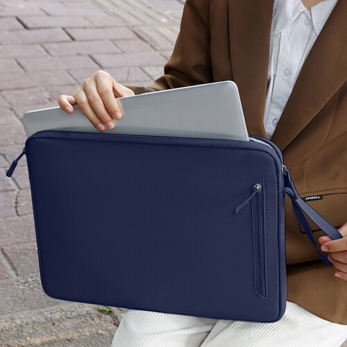 Jacenvly 14.1-15.4" Laptop Bag Compatible with Universal Tablets - Shockproof, Waterproof, Scratch-Resistant, Double-Layer Storage 1