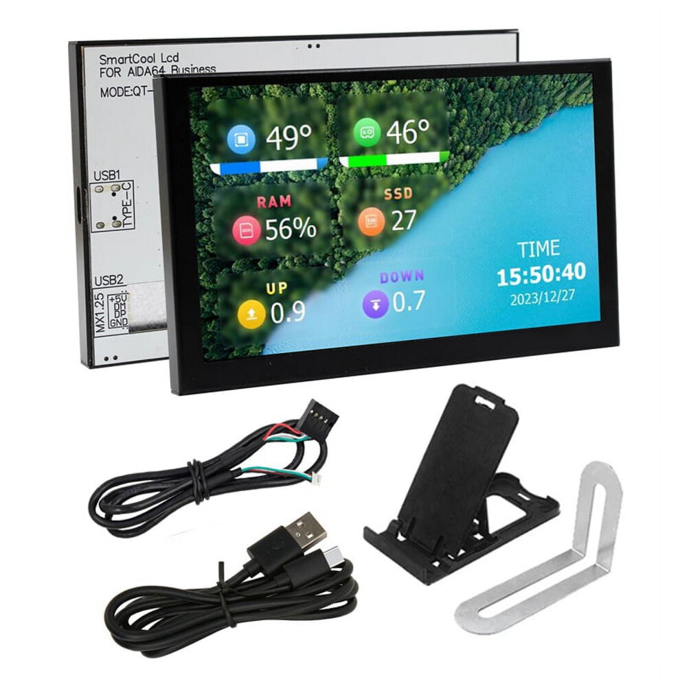 5 Inch Ips Computer Secondary Screen Computer Lcd Monitor Display Usb Dynamic Display Sub-Screen For Computer Laptop A 9104899295958