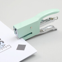karymi Macaroon Colored Metal Hand Gripped Stapler 10 Gauge, Compatible with Staples, Labor-Saving Office & School Stapler with Box of Staples