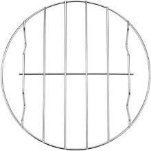POWKOL 10" Cooling Rack Steamer Baking Set, Stainless Steel Round Rack for Cooking, Canning, Steaming, Lifting Food, Fits Air Fryer & Pressure Cooker