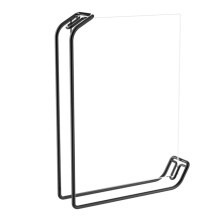 6" A4 Retro Metal Photo Frame Compatible with Transparent Acrylic Display Holder for Wedding, Restaurant, Event Decoration - Black