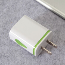 2-Port Charging USB Hub Wall-mounted Water Drop-Shaped Light-Emitting Charger Power Adapter American Plug