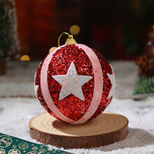Viflosae Christmas Ball Ornaments, Compatible with Christmas Tree Pendant Decorations, Foam Hanging Balls in Colorful Designs – Black Friday Deals