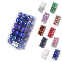 CHGBMOK 36PCS Blue Christmas Ball Ornaments 1.57" (40mm), Shatterproof Xmas Tree Decorations for Holiday, Wedding, Party - Compatible with all