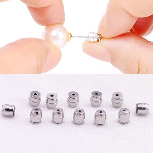 Earring Support Backs Screw Earring Backs Secure Hypoallergenic Secure Earring Backs No Fading Comfort Earring Backs 2