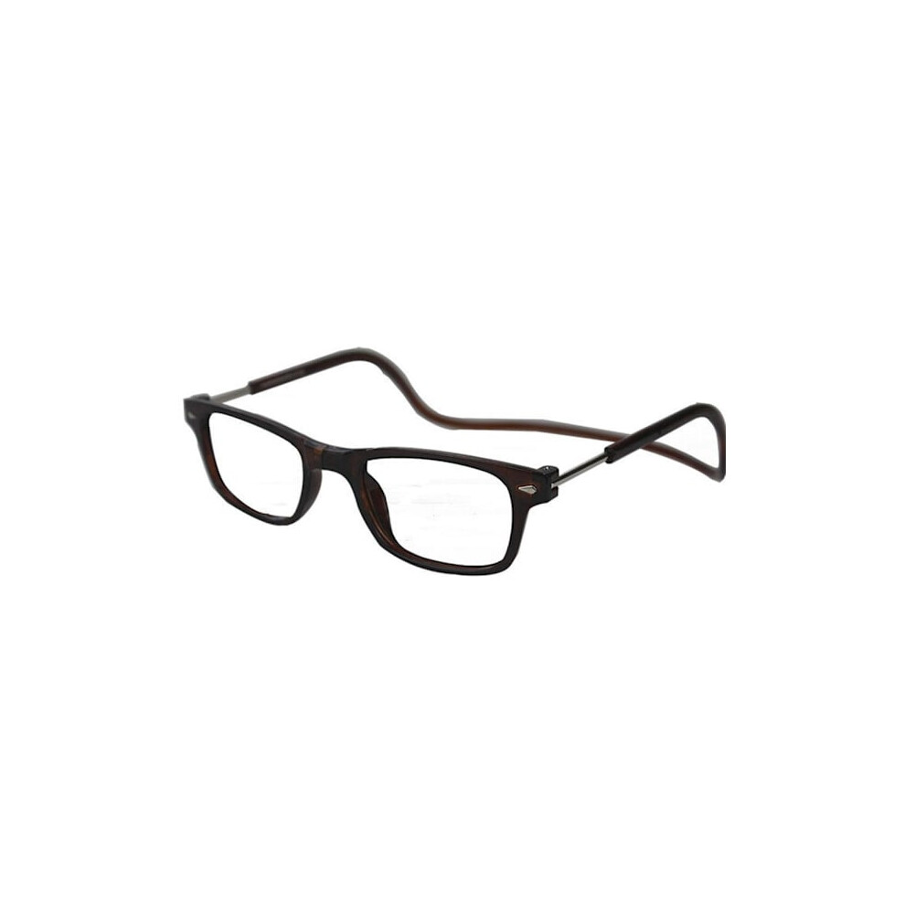Reading glasses with Smart function (Adjustable) Brown +3.5