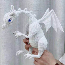 Avdolw DIY Christmas Dragon Kit - Includes Pipe Cleaners, Wooden Stick, and Ornaments for Crafting Festive Decorations and Gifts