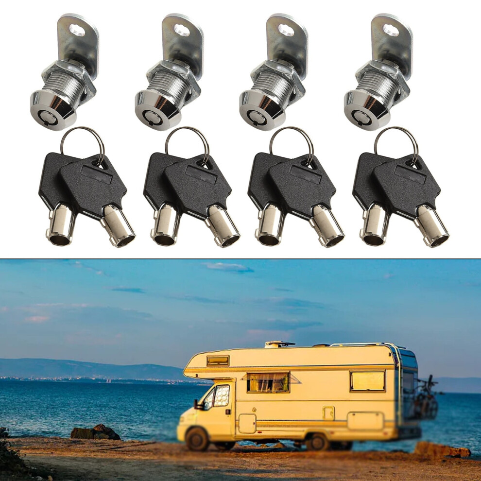 4Pcs/Kit 21Mm Key Alike Rv Compartment Door Cam Locks For Camper Trailer Motorhome Replacement Automobiles Parts By Coconut Ok 9104899300515