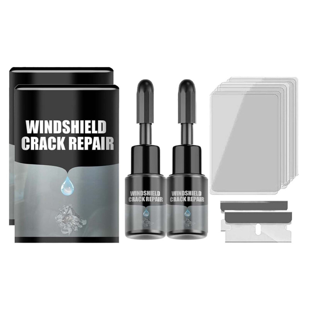 Ganenn Windshield Crack Repair Kit, 40Ml Glass Repair Fluid For Fixing Chips & Star Cracks, Compatible With Automotive Windscreen Tools 9104899300454