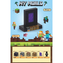 Minecraft Building Blocks with 32 Six-Sided Magnetic Cubes (Portal) Portal