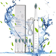 Electric Toothbrush, Electric Toothbrush With 6 Brush Heads, 5 Cleaning Modes,Smart 20-speed Timer Electric Toothbrush IPX7 -Newly Upgraded Electric