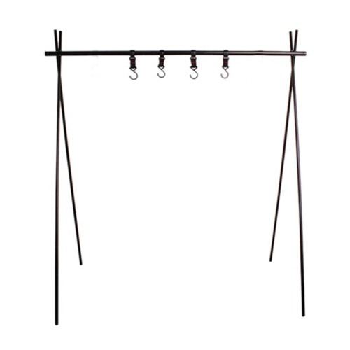 Outdoor Cooking Utensils Hanger Foldable Camping Clothes Hanger Triangular Pot Hanger Suitable for Camping