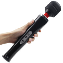 Wireless Wand Massager, 10 Speeds, 2H Battery, Waterproof, USB Charging (Black)