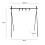 Outdoor Cooking Utensils Hanger Foldable Camping Clothes Hanger Triangular Pot Hanger Suitable for Camping 2