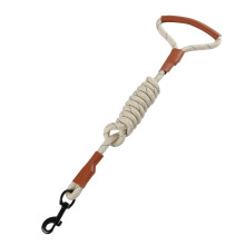 Rope Dog Leash with Comfortable Padded Handle, Highly Reflective Threads Dog Leash for Small And Medium Dogs, Beige