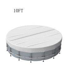Round Pool Cover Solar Covers for Above Ground Foldable Outdoor Swimming Cover