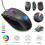 Kiplyki Wired Gaming Mouse 7200 DPI Programmable 8 Buttons Mice LED 5