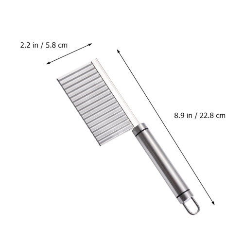 2Pcs Potato Crinkle Cutters Wavy Cutting Tool Home Kitchen Chopping Slicer 1