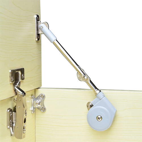 Fitting 105 Degree Open Lid Support Hinge for Toy Box, Gray