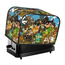 Wakfu Toaster Cover 2 Slice, Bread Dust Cover & Fingerprint Protection-Polyester, Kitchen Small Appliance Covers