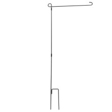 Deguisement Halloween Decoraciones Garden Flagpole Stand with Clip Holders Metal Brackets Iron 2 Sets