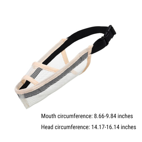 Soft Mesh Dog Muzzle for Small, Medium & Large Dogs - Adjustable, Breathable, Allows Panting & Drinking, Compatible with Labrador, German Shepherd 2