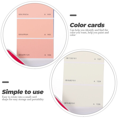 Eease Color Chart Set Coated/Uncoated Fan Deck Cards 2