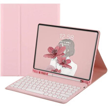 Keyboard Case for Galaxy Tab S6 Lite 10.4'' 2022 2020 Model SM-P610/P613/P615/P619 Cute Round Key Color