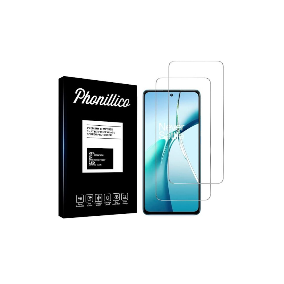 Screen Protector - Phonillico - Compatible With Oneplus Nord Ce 4 Lite 5G - Tempered Glass - Pack Of 2 - Scratch Resistant Transparent 9353595253513
