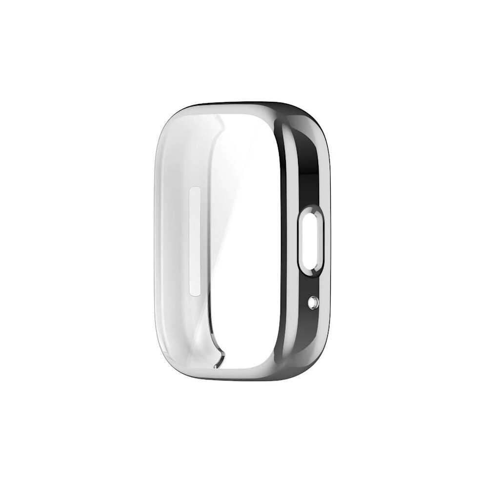 Screen Protector Tpu Case For Redmi Watch 3 Active, Full Coverage Protective Shell Bumper Compatible With Xiaomi Redmi Watch 3 Active, Silver 9353595253827