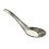 2 pcs Simple Durable Food Eating Spoon Flat Bottom Sturdy Soup Spoon Silver 1